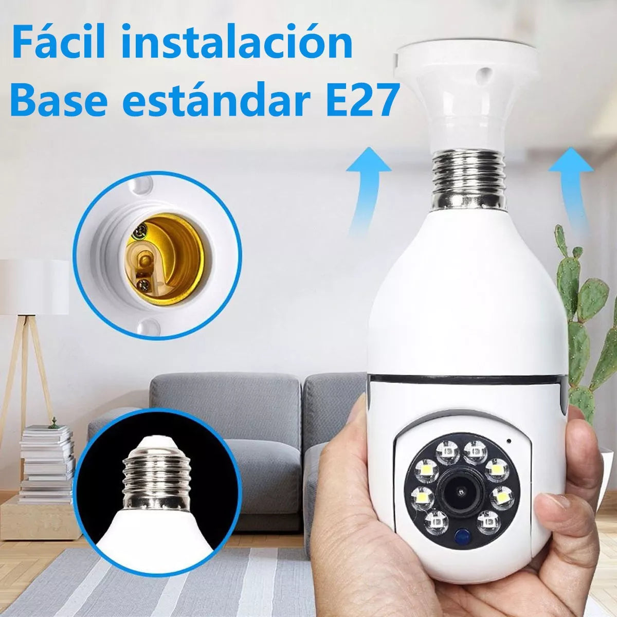 Camara de seguridad Wifi Foco